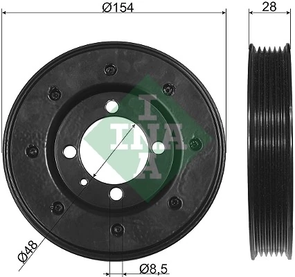 Belt Pulley, crankshaft